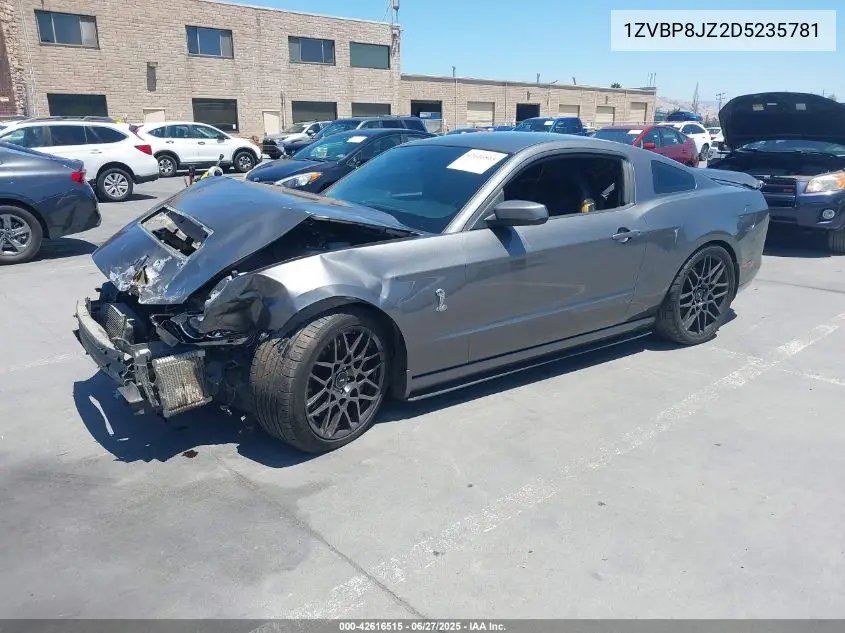2013 Ford Shelby Gt500 VIN: 1ZVBP8JZ2D5235781 Lot: 42616515