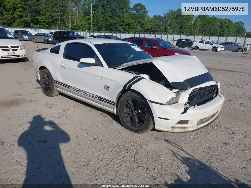 2013 Ford Mustang V6 VIN: 1ZVBP8AM6D5275978 Lot: 42624967