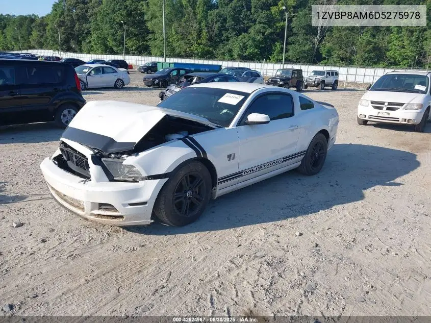 2013 Ford Mustang V6 VIN: 1ZVBP8AM6D5275978 Lot: 42624967