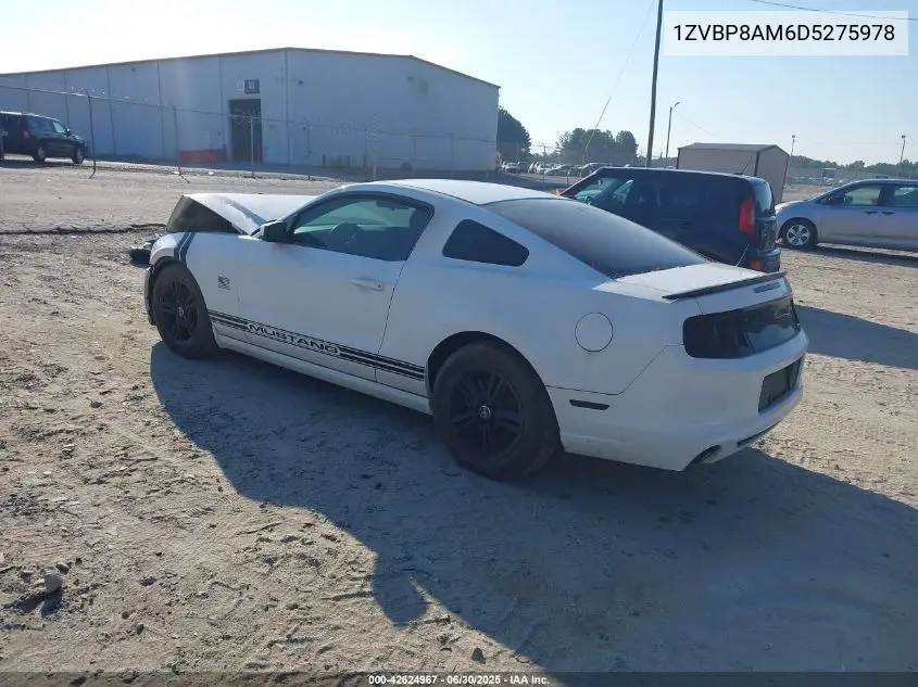 2013 Ford Mustang V6 VIN: 1ZVBP8AM6D5275978 Lot: 42624967