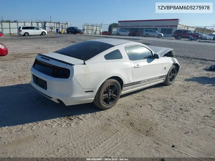 2013 Ford Mustang V6 VIN: 1ZVBP8AM6D5275978 Lot: 42624967
