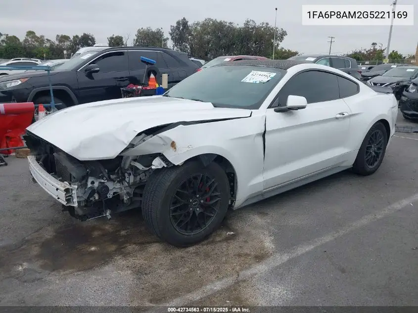 2016 Ford Mustang V6 VIN: 1FA6P8AM2G5221169 Lot: 42734563