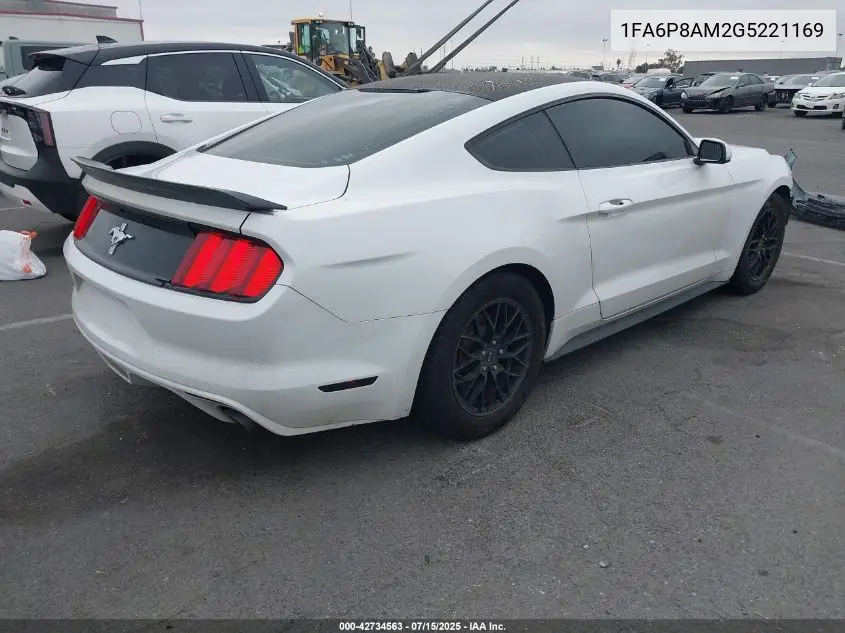 2016 Ford Mustang V6 VIN: 1FA6P8AM2G5221169 Lot: 42734563