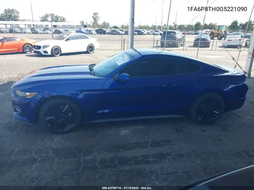 2016 Ford Mustang Ecoboost VIN: 1FA6P8TH0G5221090 Lot: 42750716