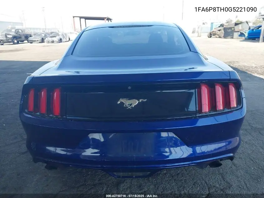 2016 Ford Mustang Ecoboost VIN: 1FA6P8TH0G5221090 Lot: 42750716