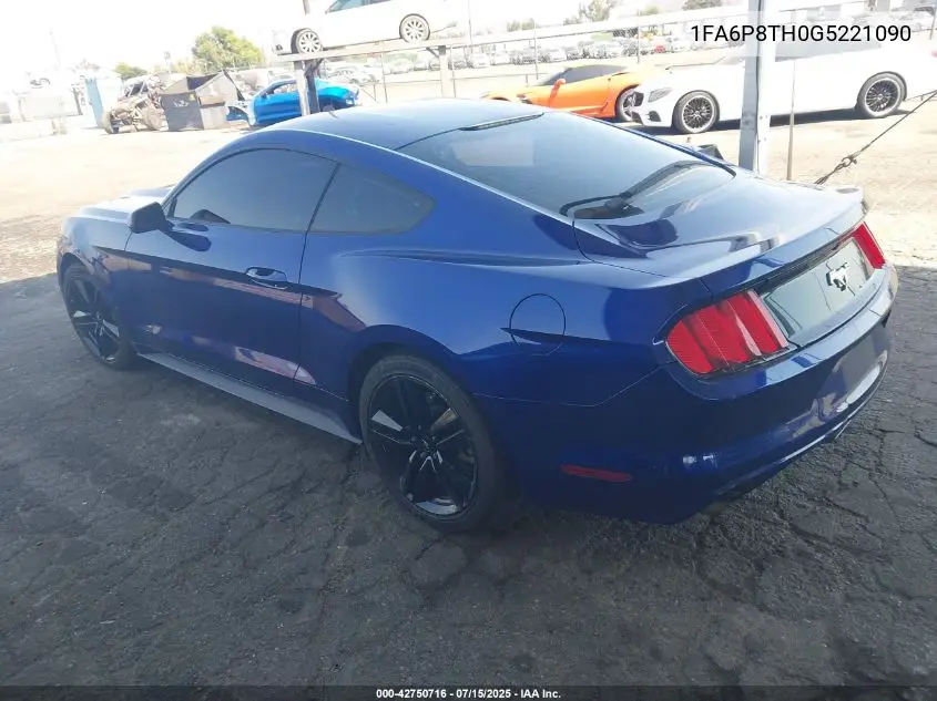 2016 Ford Mustang Ecoboost VIN: 1FA6P8TH0G5221090 Lot: 42750716