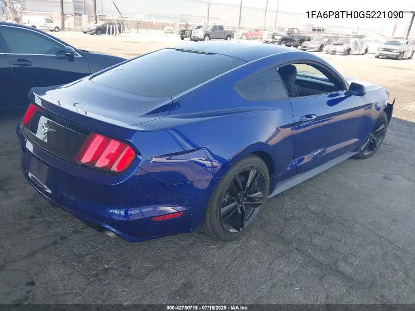 2016 Ford Mustang Ecoboost VIN: 1FA6P8TH0G5221090 Lot: 42750716
