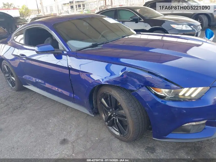 2016 Ford Mustang Ecoboost VIN: 1FA6P8TH0G5221090 Lot: 42750716