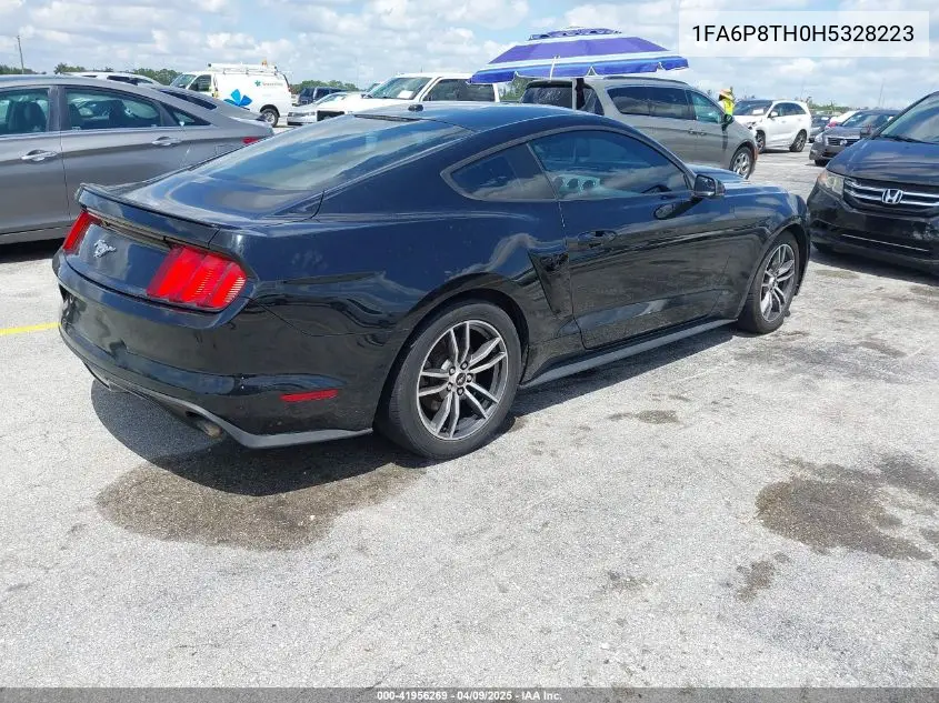 2017 Ford Mustang Ecoboost VIN: 1FA6P8TH0H5328223 Lot: 41956269