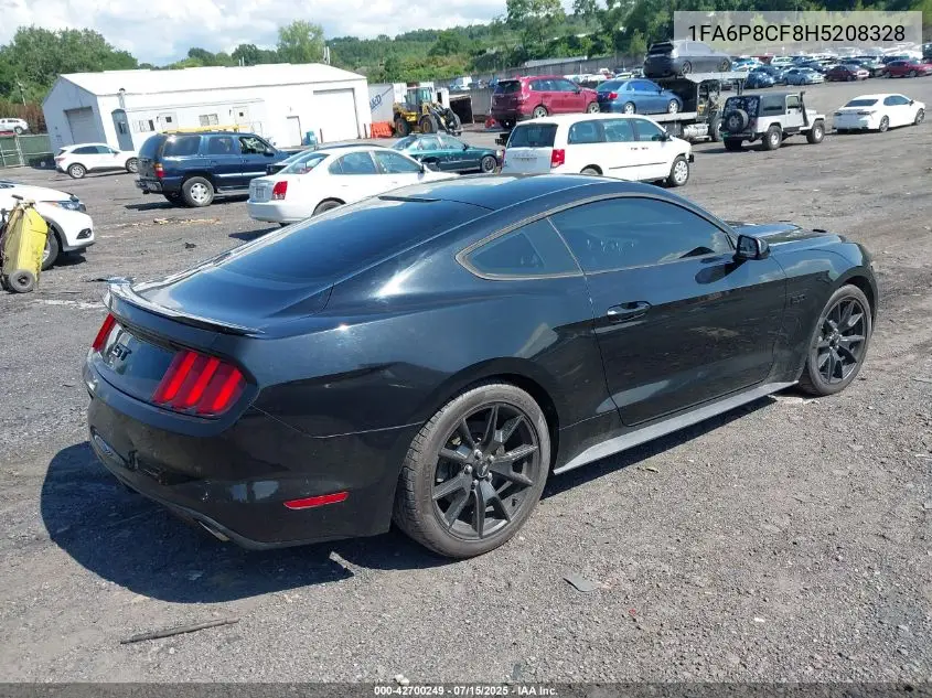 2017 Ford Mustang Gt VIN: 1FA6P8CF8H5208328 Lot: 42700249