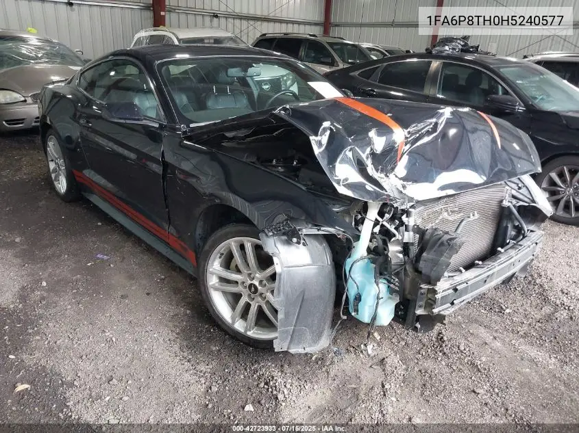 2017 Ford Mustang Ecoboost VIN: 1FA6P8TH0H5240577 Lot: 42723933