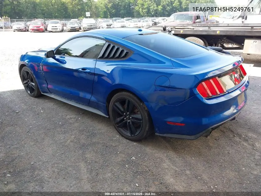 2017 Ford Mustang Ecoboost VIN: 1FA6P8TH5H5249761 Lot: 42741531