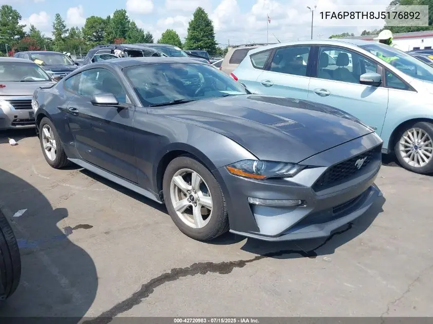 2018 Ford Mustang Ecoboost VIN: 1FA6P8TH8J5176892 Lot: 42720983