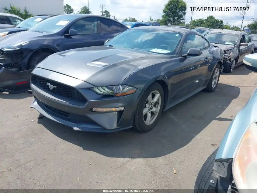 2018 Ford Mustang Ecoboost VIN: 1FA6P8TH8J5176892 Lot: 42720983