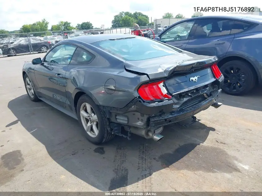 2018 Ford Mustang Ecoboost VIN: 1FA6P8TH8J5176892 Lot: 42720983