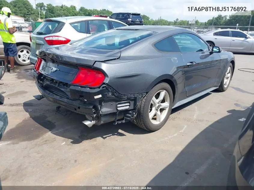 2018 Ford Mustang Ecoboost VIN: 1FA6P8TH8J5176892 Lot: 42720983