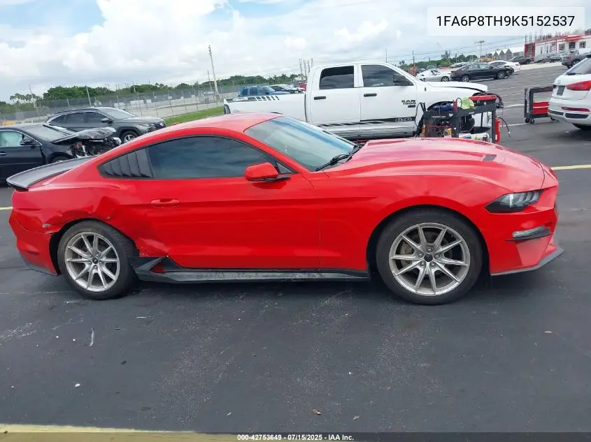 2019 Ford Mustang Ecoboost VIN: 1FA6P8TH9K5152537 Lot: 42753649