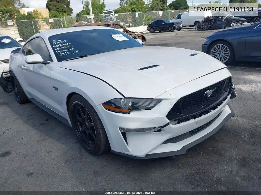 2020 Ford Mustang Gt Fastback VIN: 1FA6P8CF4L5191133 Lot: 42245443