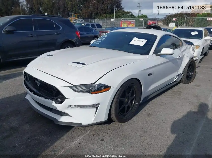 2020 Ford Mustang Gt Fastback VIN: 1FA6P8CF4L5191133 Lot: 42245443