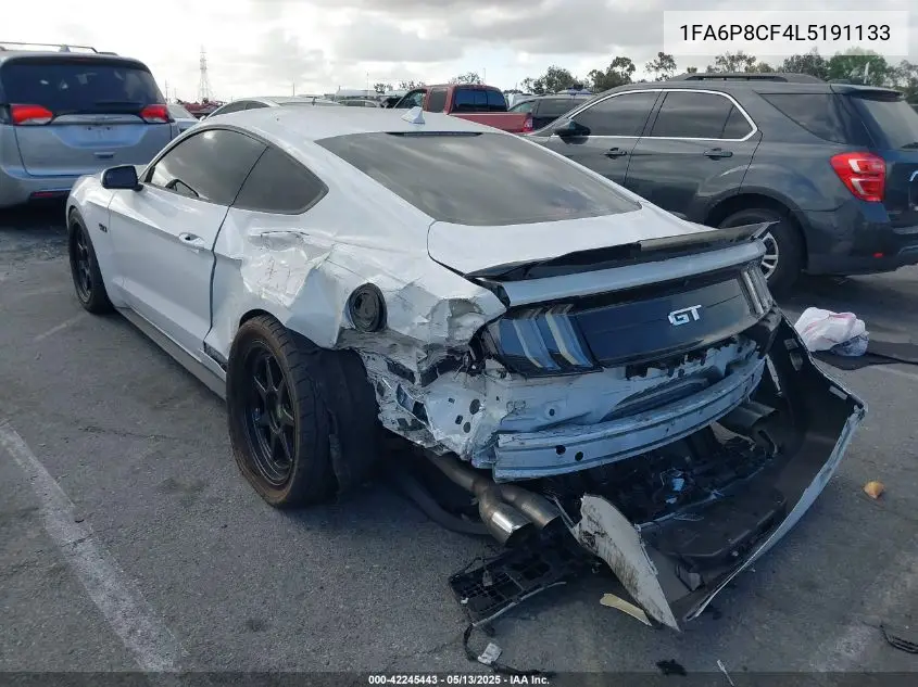 2020 Ford Mustang Gt Fastback VIN: 1FA6P8CF4L5191133 Lot: 42245443