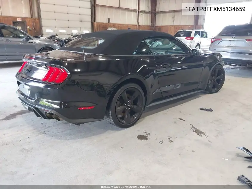 2021 Ford Mustang Gt Premium VIN: 1FATP8FFXM5134659 Lot: 42712470