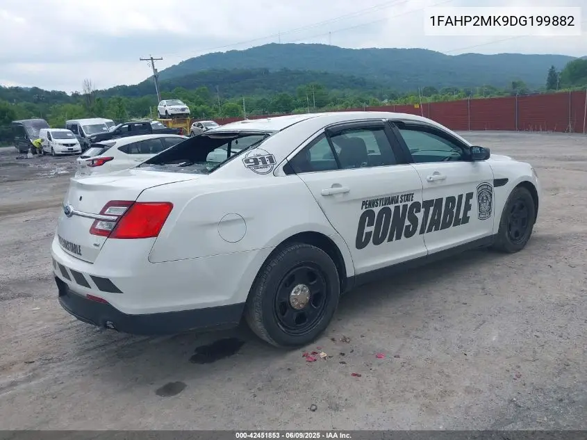 2013 Ford Police Interceptor VIN: 1FAHP2MK9DG199882 Lot: 42451853
