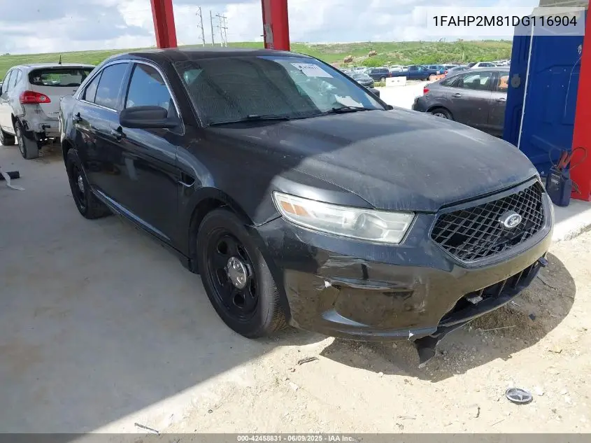 2013 Ford Police Interceptor VIN: 1FAHP2M81DG116904 Lot: 42458831