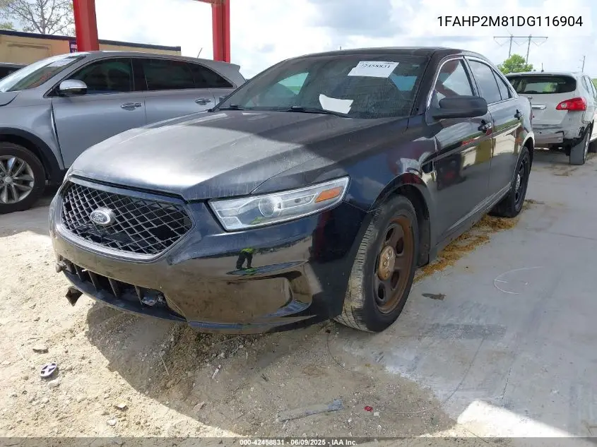 2013 Ford Police Interceptor VIN: 1FAHP2M81DG116904 Lot: 42458831