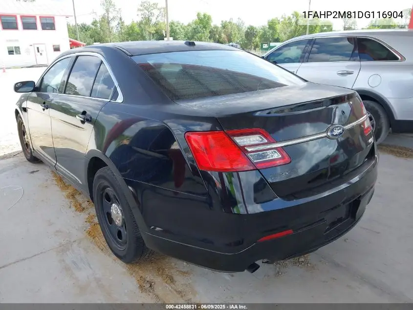 2013 Ford Police Interceptor VIN: 1FAHP2M81DG116904 Lot: 42458831