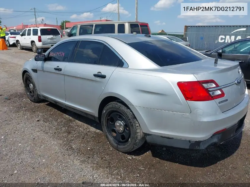 2013 Ford Police Interceptor VIN: 1FAHP2MK7DG212791 Lot: 42474579