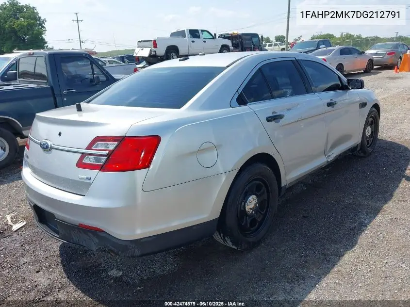 2013 Ford Police Interceptor VIN: 1FAHP2MK7DG212791 Lot: 42474579