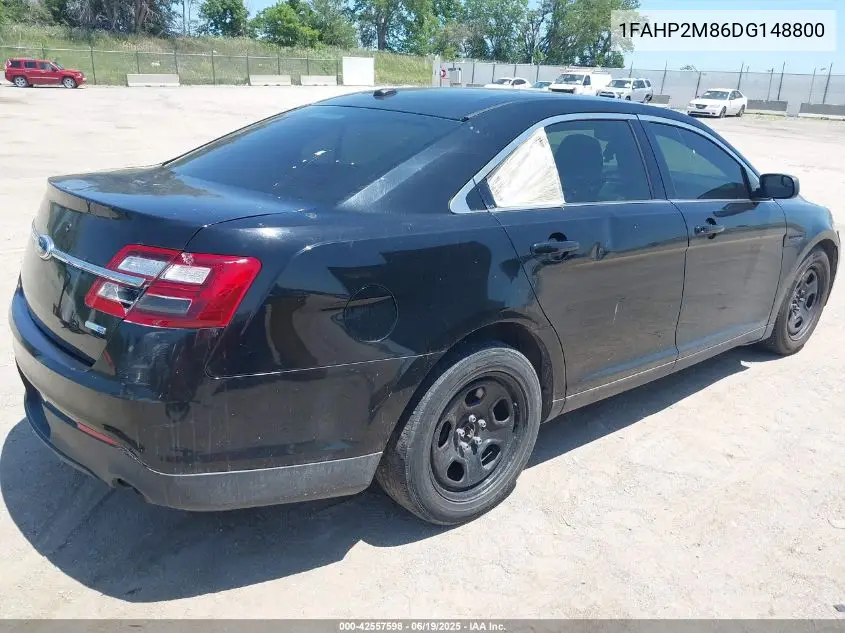 2013 Ford Police Interceptor VIN: 1FAHP2M86DG148800 Lot: 42557598