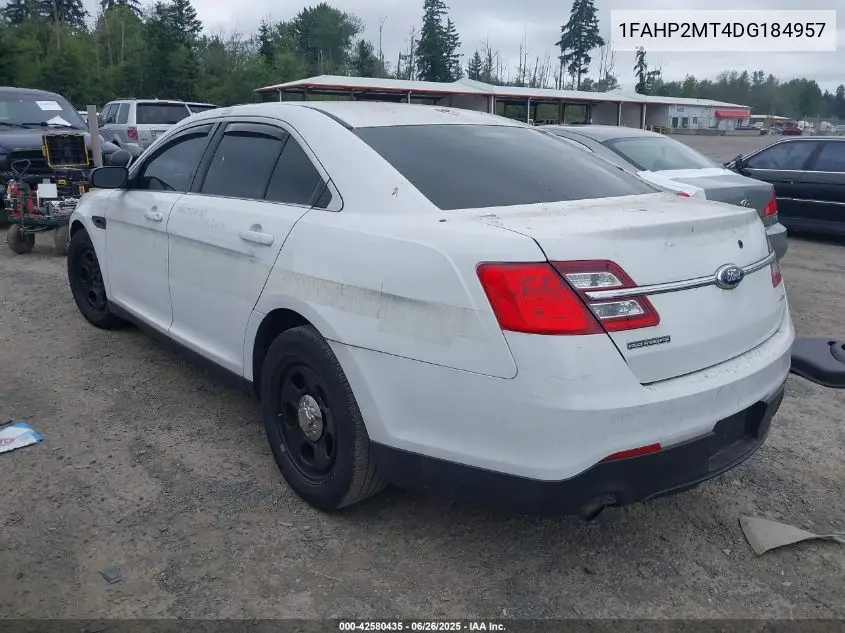 2013 Ford Police Interceptor VIN: 1FAHP2MT4DG184957 Lot: 42580435