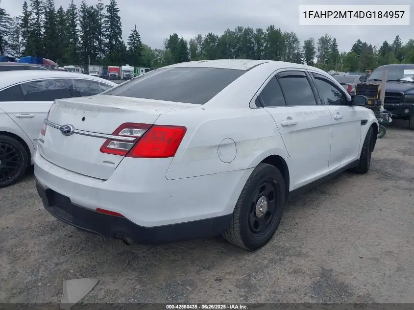 2013 Ford Police Interceptor VIN: 1FAHP2MT4DG184957 Lot: 42580435