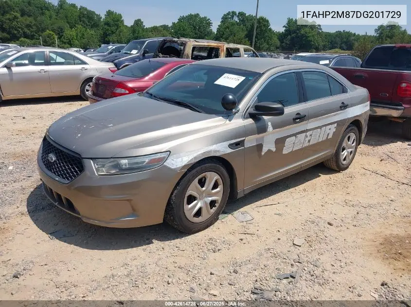 2013 Ford Police Interceptor VIN: 1FAHP2M87DG201729 Lot: 42614728