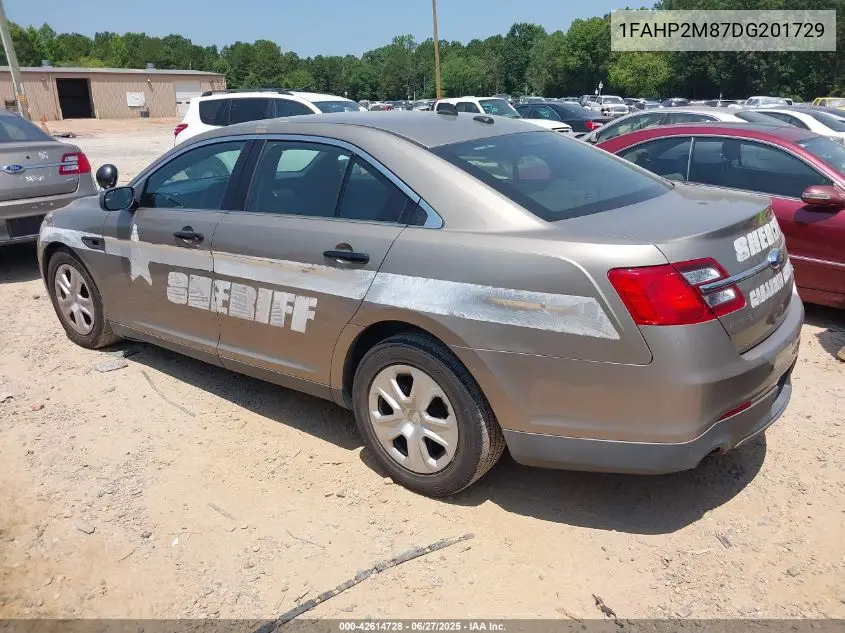 2013 Ford Police Interceptor VIN: 1FAHP2M87DG201729 Lot: 42614728
