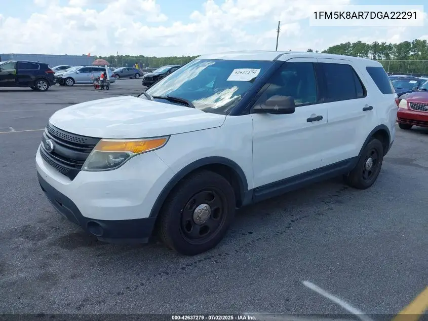 2013 Ford Police Interceptor VIN: 1FM5K8AR7DGA22291 Lot: 42637279
