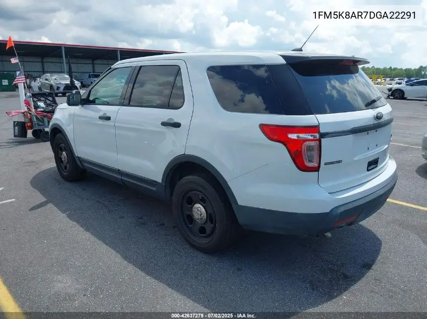 2013 Ford Police Interceptor VIN: 1FM5K8AR7DGA22291 Lot: 42637279