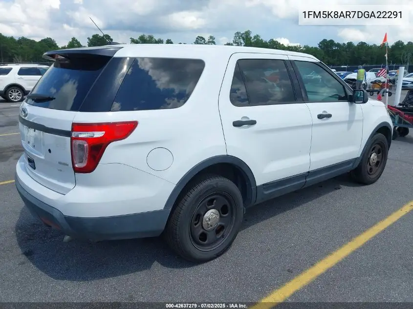 2013 Ford Police Interceptor VIN: 1FM5K8AR7DGA22291 Lot: 42637279