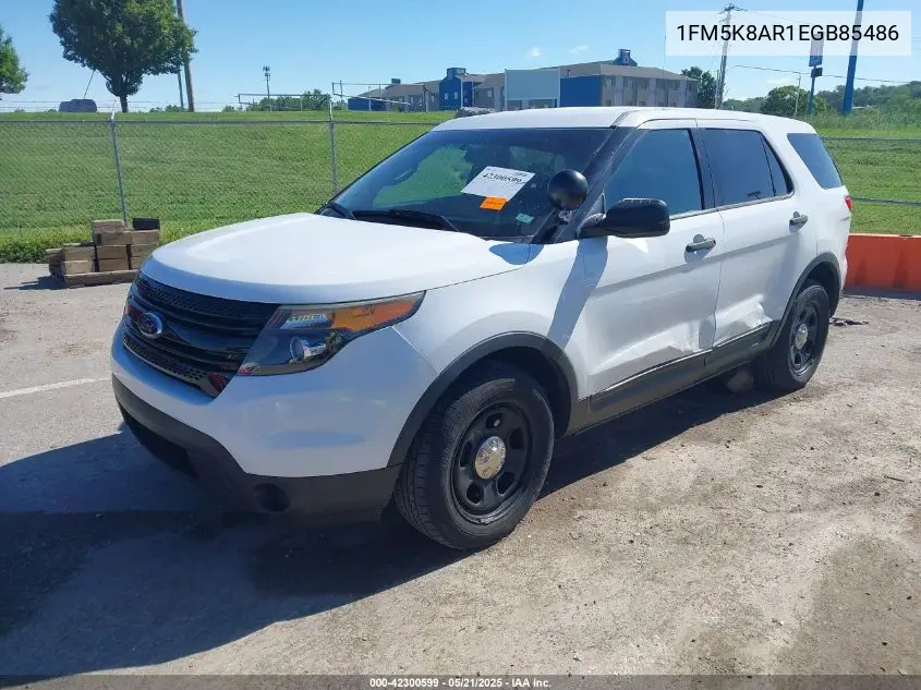 2014 Ford Police Interceptor VIN: 1FM5K8AR1EGB85486 Lot: 42300599