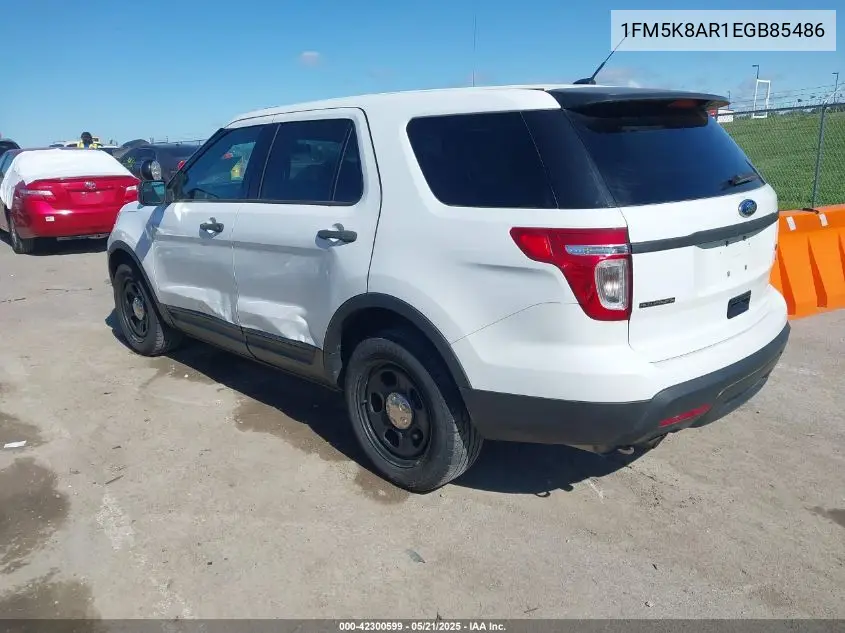 2014 Ford Police Interceptor VIN: 1FM5K8AR1EGB85486 Lot: 42300599