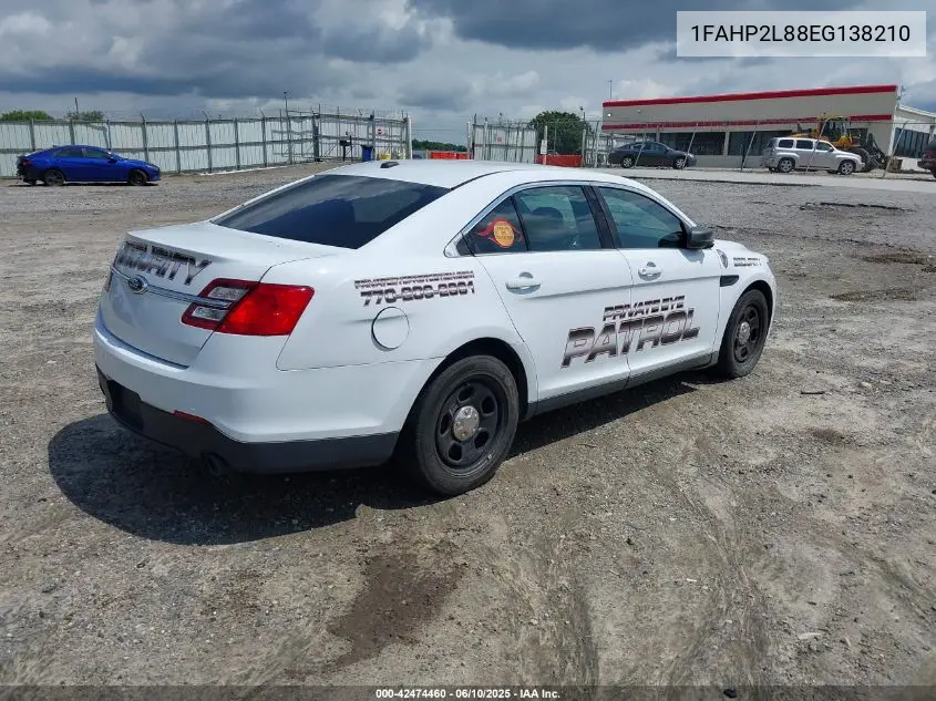 2014 Ford Police Interceptor VIN: 1FAHP2L88EG138210 Lot: 42474460