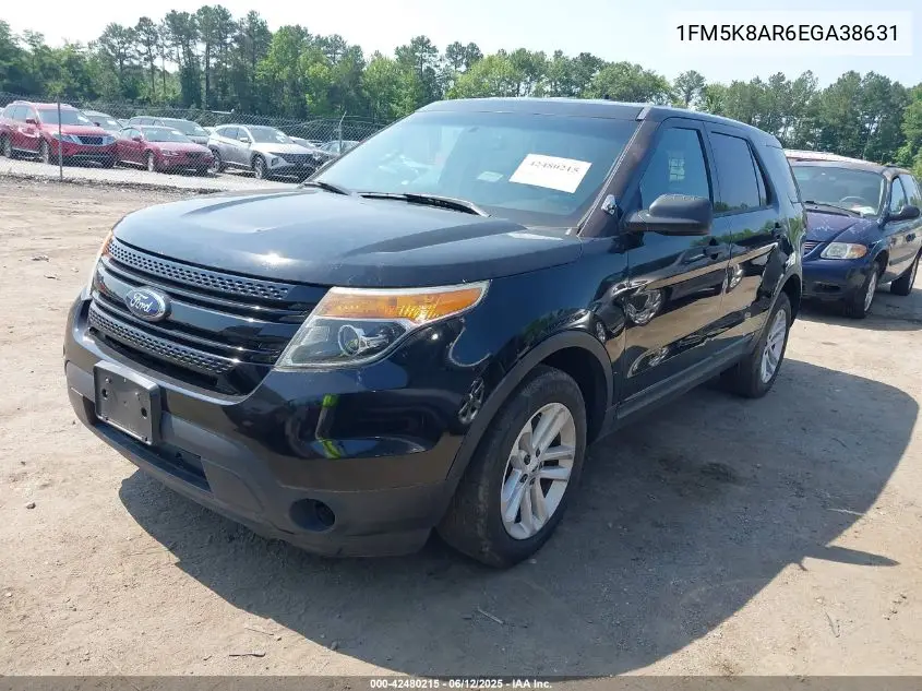 2014 Ford Police Interceptor VIN: 1FM5K8AR6EGA38631 Lot: 42480215