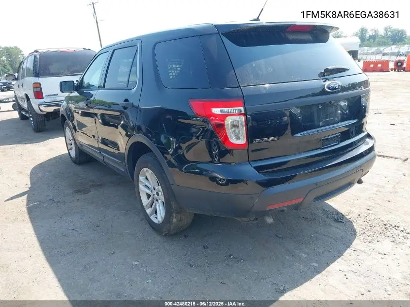 2014 Ford Police Interceptor VIN: 1FM5K8AR6EGA38631 Lot: 42480215