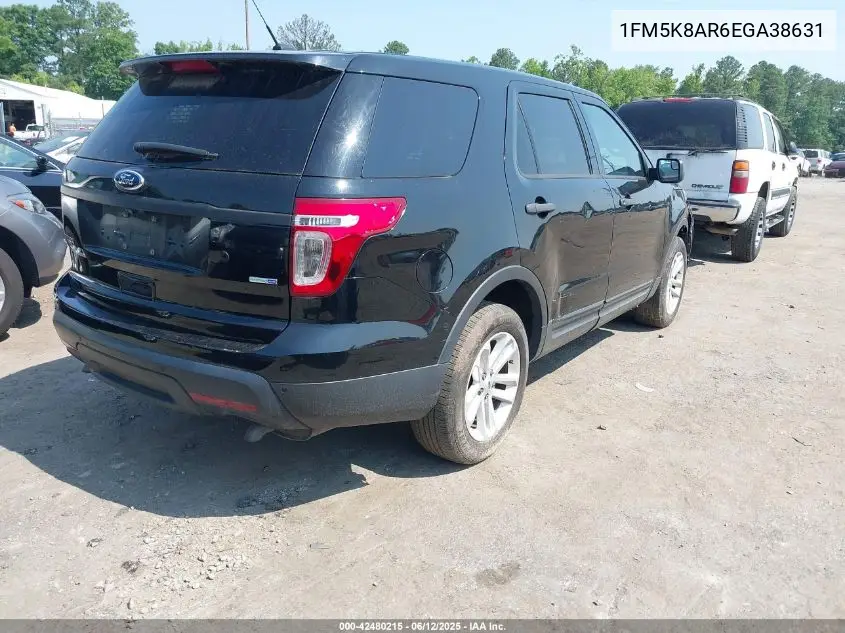 2014 Ford Police Interceptor VIN: 1FM5K8AR6EGA38631 Lot: 42480215