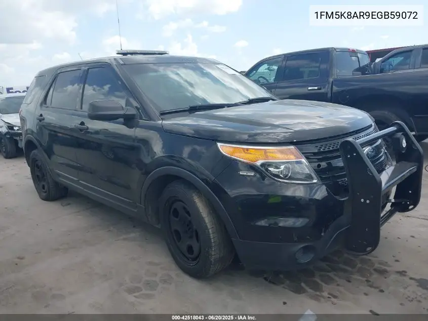 2014 Ford Police Interceptor VIN: 1FM5K8AR9EGB59072 Lot: 42518043