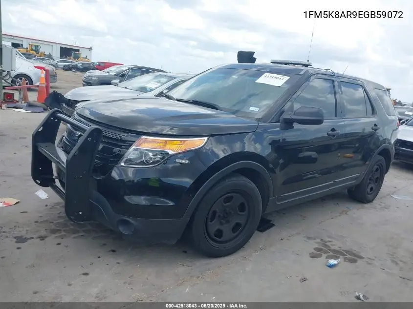 2014 Ford Police Interceptor VIN: 1FM5K8AR9EGB59072 Lot: 42518043