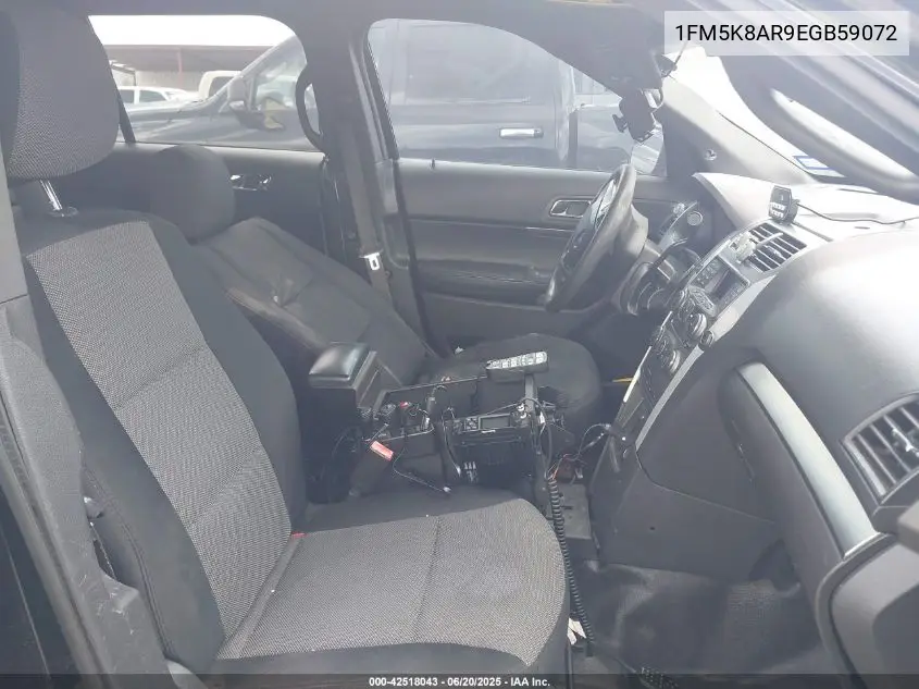 2014 Ford Police Interceptor VIN: 1FM5K8AR9EGB59072 Lot: 42518043