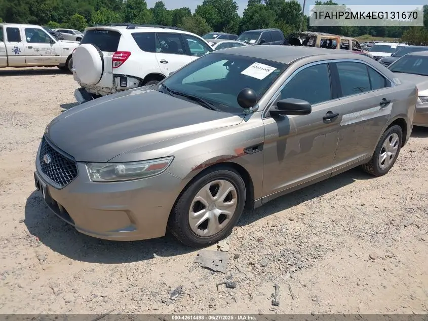 2014 Ford Police Interceptor VIN: 1FAHP2MK4EG131670 Lot: 42614498