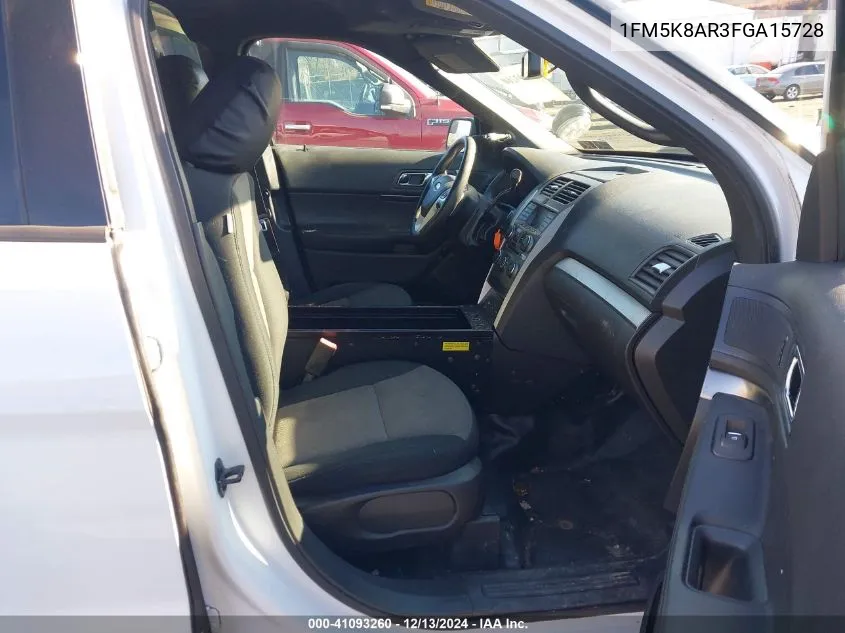 2015 Ford Police Interceptor VIN: 1FM5K8AR3FGA15728 Lot: 41093260